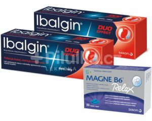 Balíček IbalginDuo Effect krém a Magne B6 Relax